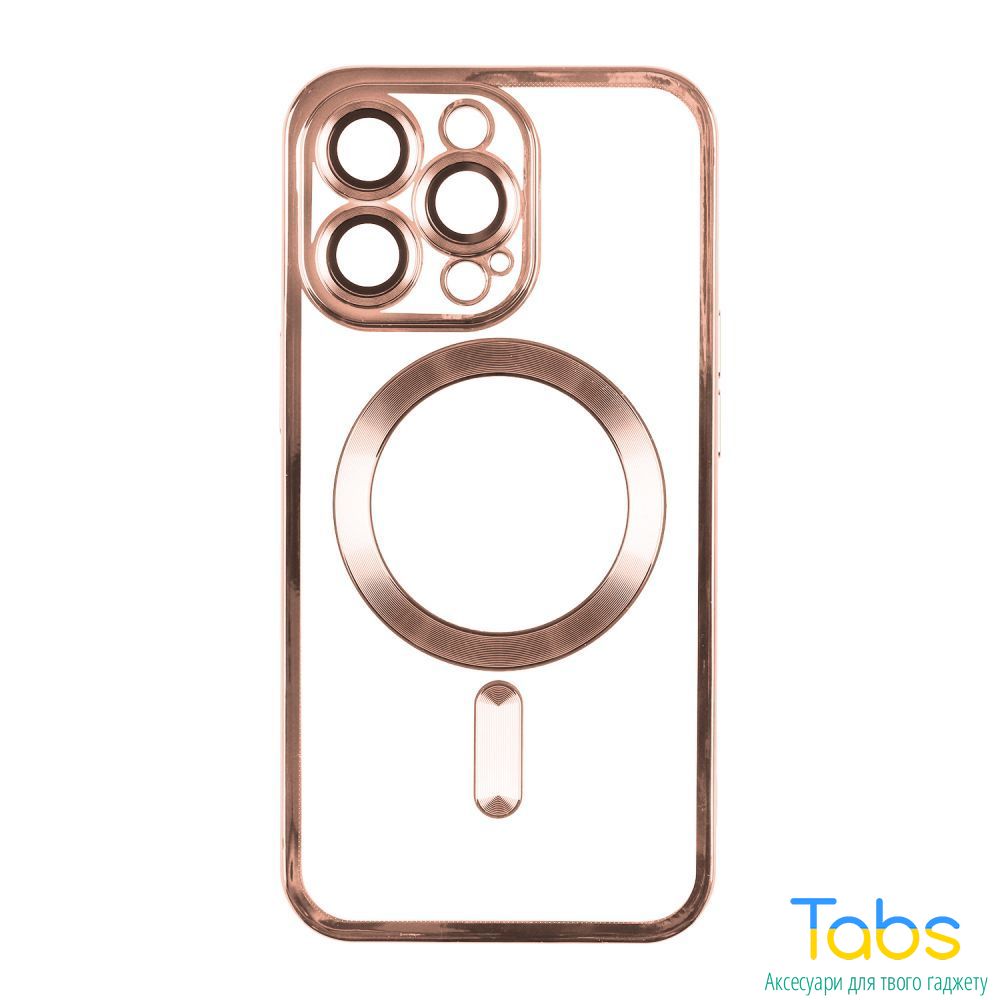 Чехол TPU Metallic Full Camera with Magsafe для Iphone 12 Колір Rose Gold -  259 грн - Интернет-магазин Табс