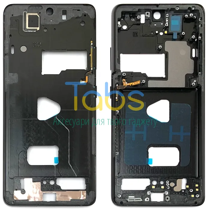 Рамка дисплея Samsung Galaxy S21 Ultra 5G (чорна ) Original Quality - зображення 1