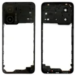 Рамка корпусу Oppo A57 4G A57s A57e A77 (чорна зі склом камери)