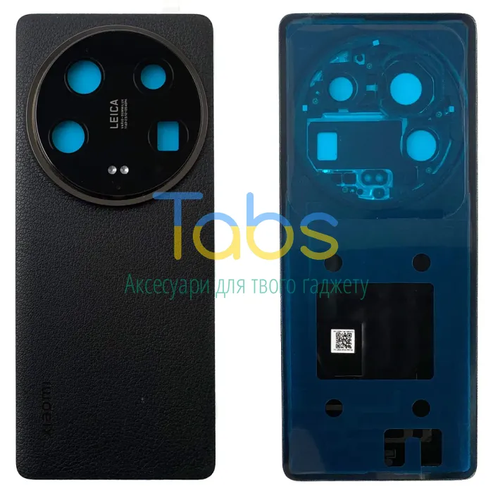 Задня кришка для Xiaomi 14 Ultra (чорна Original New зі склом камери) - зображення 1