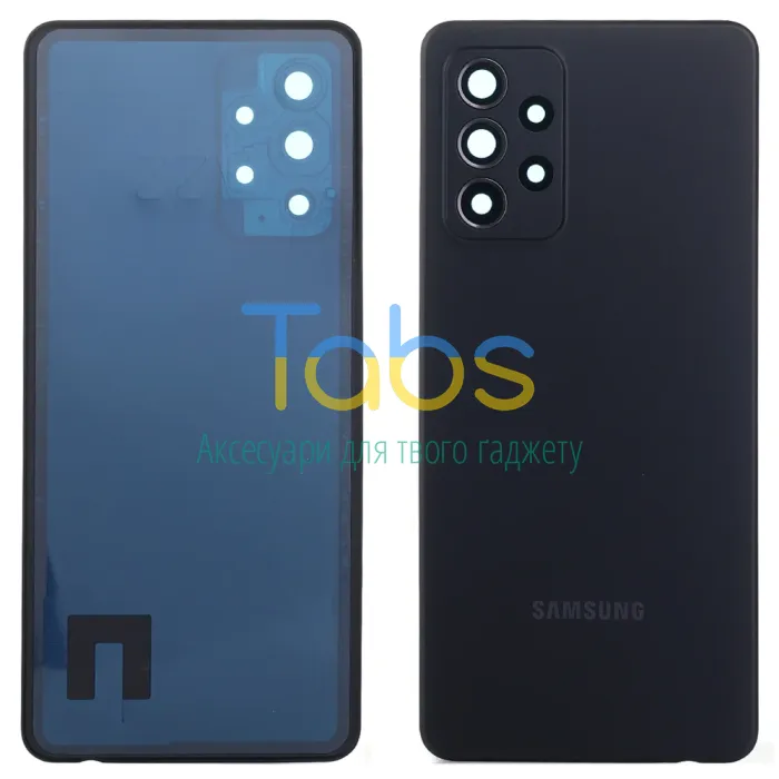 Задняя крышка для Samsung Galaxy A52 A525F (чорна  зі склом камери) Original Quality - изображение 1