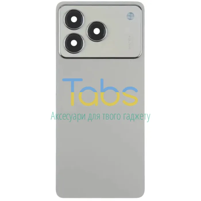 Задня кришка для ZTE Blade A76 4G (сіра оригінал OEM зі склом камери) - зображення 1