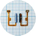 Шлейф Xiaomi Mi 11 Lite Mi 11 Lite 5G NE з кнопкою включення та сканером відбитка пальця (блакитний) Original Quality