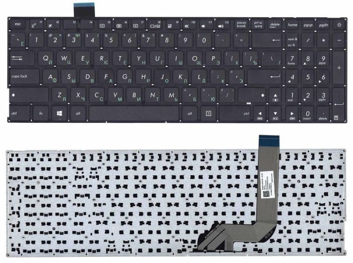 Клавіатура для ноутбука Asus X542, A542, K542 Black (No Frame) UA