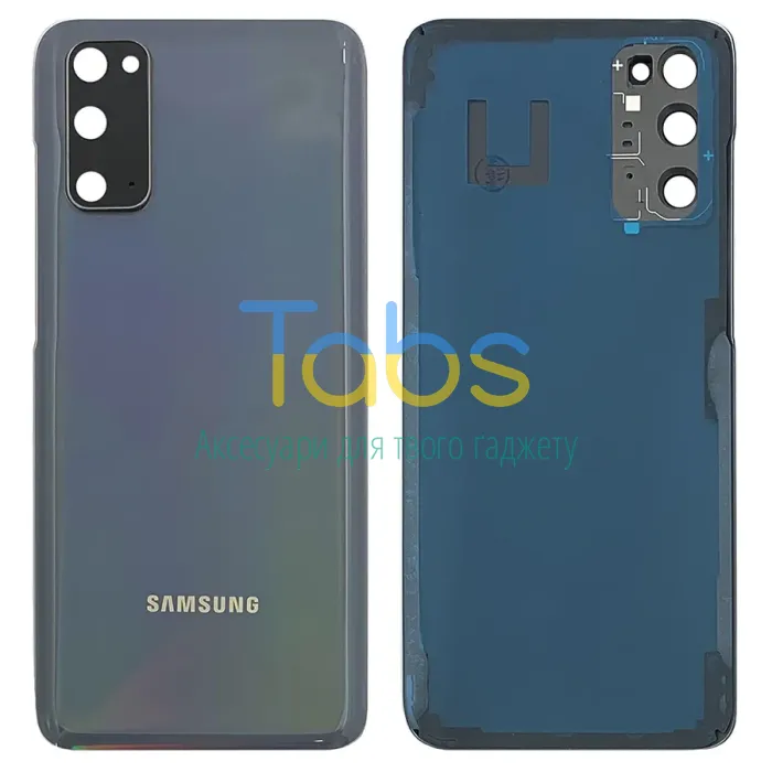 Задня кришка для Samsung Galaxy S20 G980F (сіра зі склом камери) Original Quality - зображення 1
