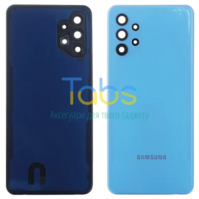 Задняя крышка для Samsung Galaxy A32 5G A326B (блакитна зі склом камери) Original Quality - изображение 1