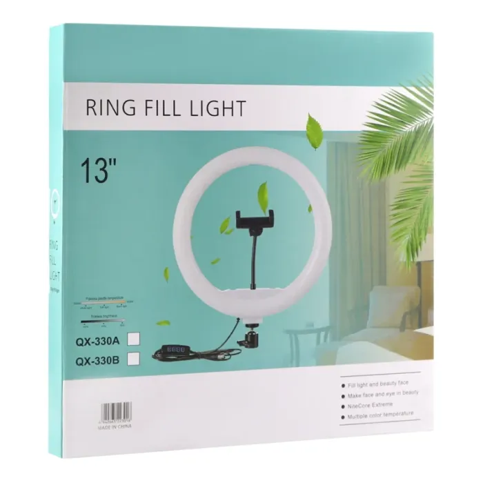 Лампа Fill Light 33cm (QX-330) М'ята упаковка Чорний - зображення 1