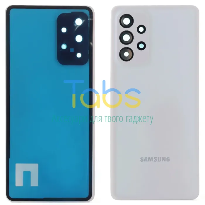 Задня кришка для Samsung Galaxy A53 5G A536B (біла зі склом камери) - зображення 1