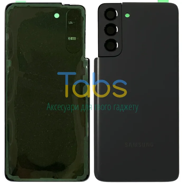Задня кришка для Samsung Galaxy S21 5G G991B (сіра зі склом камери) - изображение 1