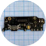 Шлейф Xiaomi MI A2 MI 6X m1804d2sg з роз'ємом зарядки та мікрофоном Оригінал Китай - нижня плата