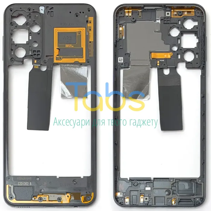 Рамка корпусу Samsung Galaxy A23 A235F (сіра) - зображення 1