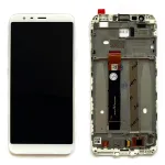 Дисплей для Meizu M8c M810H з тачскріном (білий із рамкою) Original Quality