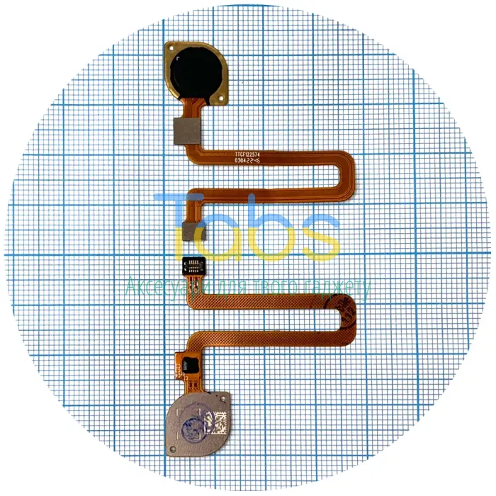 Шлейф Xiaomi Redmi 9C зі сканером відбитка пальця (чорний) Original Quality - зображення 1