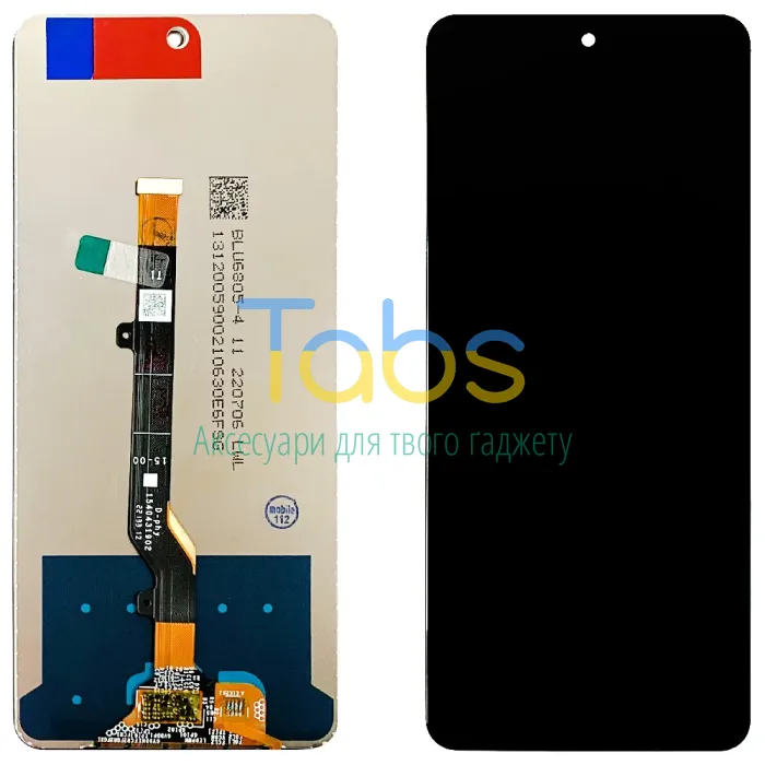 Дисплей для Tecno Camon 19 Cl6n, Camon 19 Pro CI8, Camon 19 Pro 5G CI7n з тачскріном (чорний) - зображення 1