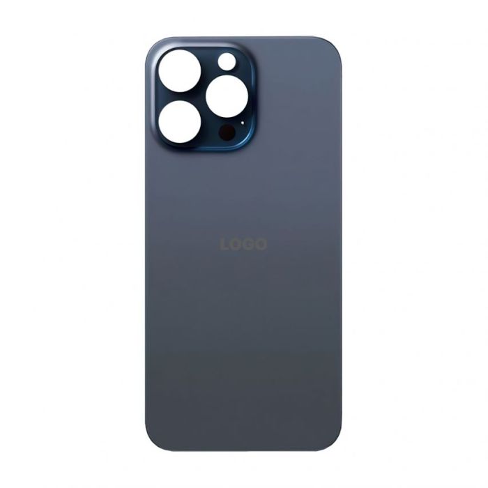 Задня кришка для Apple iPhone 15 Pro Max Blue Titanium з рамкою і склом камери Original Quality