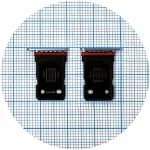 Тримач SIM карти OnePlus 9R (блакитний на 2 SIM)