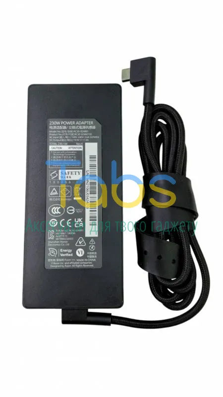 Блок живлення для ноутбука Razer 230 Вт 19.5 В 11.8 A Blade 15 RC30-024801 Orig - зображення 1