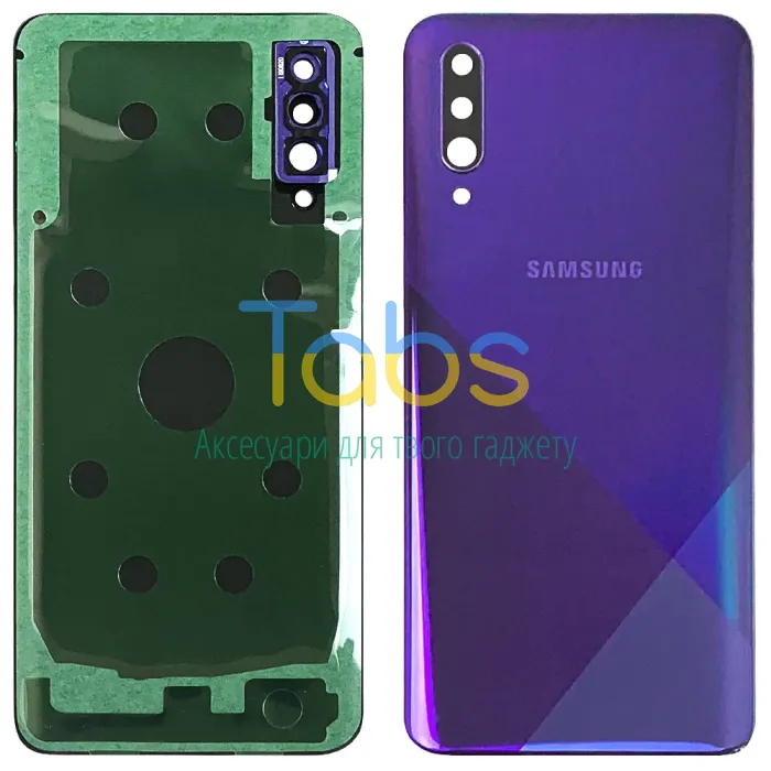 Задняя крышка для Samsung Galaxy A30s 2019 A307F (фіолетова зі склом камери) Original Quality - изображение 1