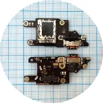 Шлейф Xiaomi Poco X6 Pro з роз'ємами зарядки та Sim-карти з мікрофоном - нижня плата Original Quality