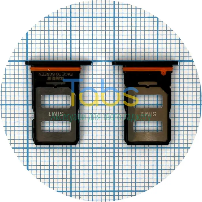 Тримач Sim картки Xiaomi Redmi Note 13 Pro 5G (чорний 2 SIM) - изображение 1