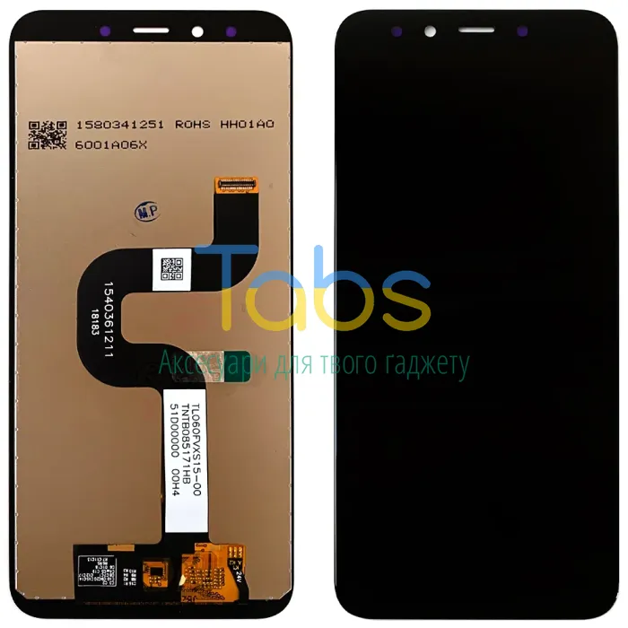 Дисплей для Xiaomi MI A2, MI 6X M1804d2SG з тачскріном (Розпродаж) (чорний ) Original Quality - зображення 1