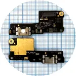 Шлейф Xiaomi Redmi 7A m1903c3eg з роз'ємом зарядки та мікрофоном, - нижня плата Original Quality