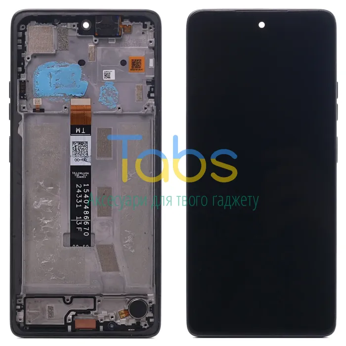 Дисплей для Motorola Moto G75 XT2437 з тачскріном (оригінал 100% з сірою рамкою) - зображення 1