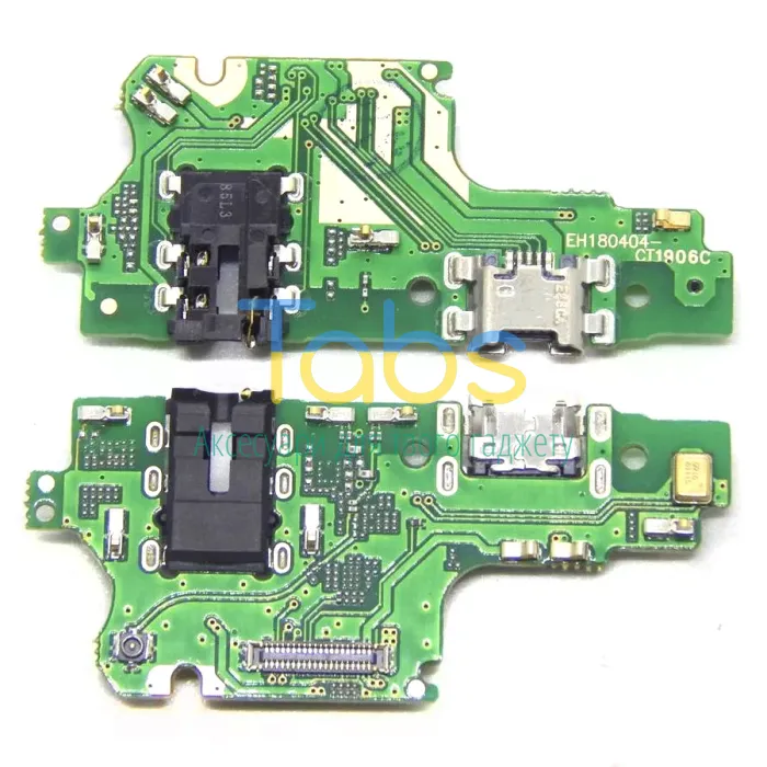 Шлейф Huawei Y9 2018 FLA-LX1, Enjoy 8 Plus з роз'ємом зарядки, роз'ємом навушників та мікрофоном - нижня плата - зображення 1