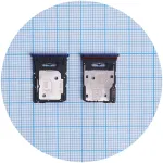 Тримач Sim карты Motorola Moto G85 XT2427-3 (синій на 2 SIM (1 SIM + Micro SD))