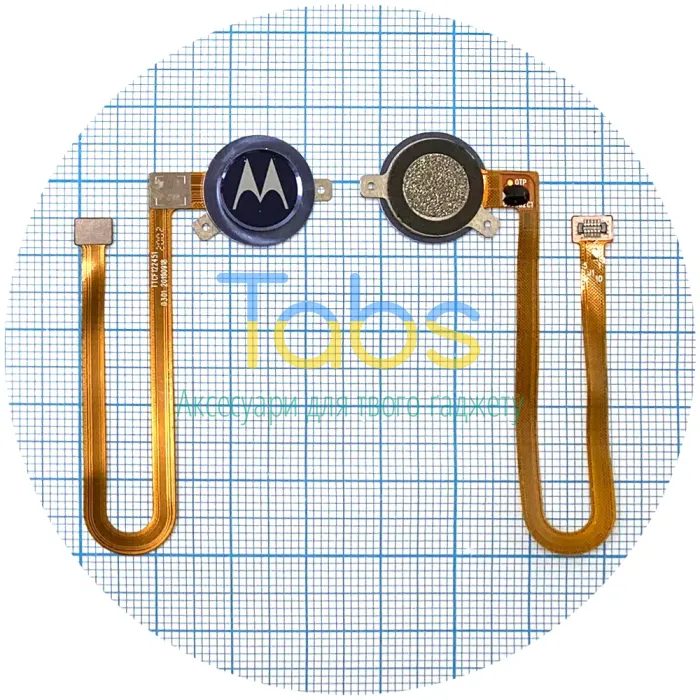 Шлейф Motorola Moto E6s 2020 XT2053-1-2-3 із сканером відбитка пальця (синій) Original Quality - зображення 1