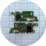 Шлейф Oppo A60 CPH2631 з роз'ємами зарядки, навушників та мікрофоном - нижня плата High Quality