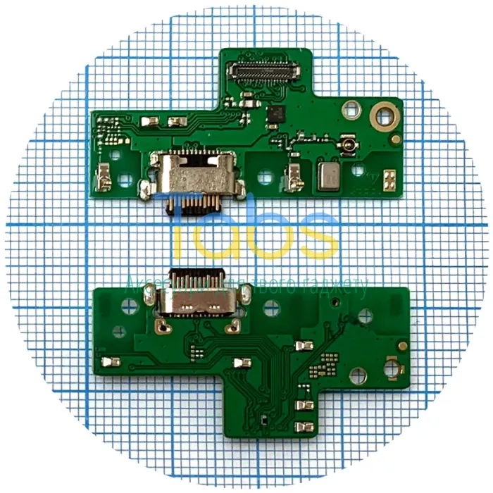 Шлейф Motorola Moto G8 XT2045 з роз'ємом зарядки та мікрофоном - нижня плата High Quality - зображення 1