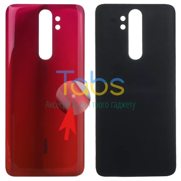 Задня кришка для Xiaomi Redmi Note 8 Pro M1906G7I (червона - уцінка) Original Quality - зображення 1