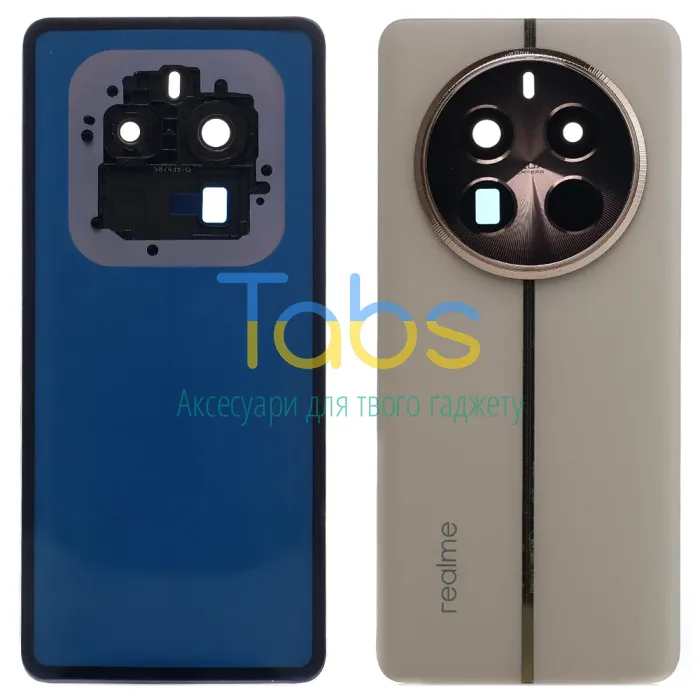 Задня кришка для Realme 12+ Plus RMX3867 (золотиста зі склом камери) Original Quality - изображение 1