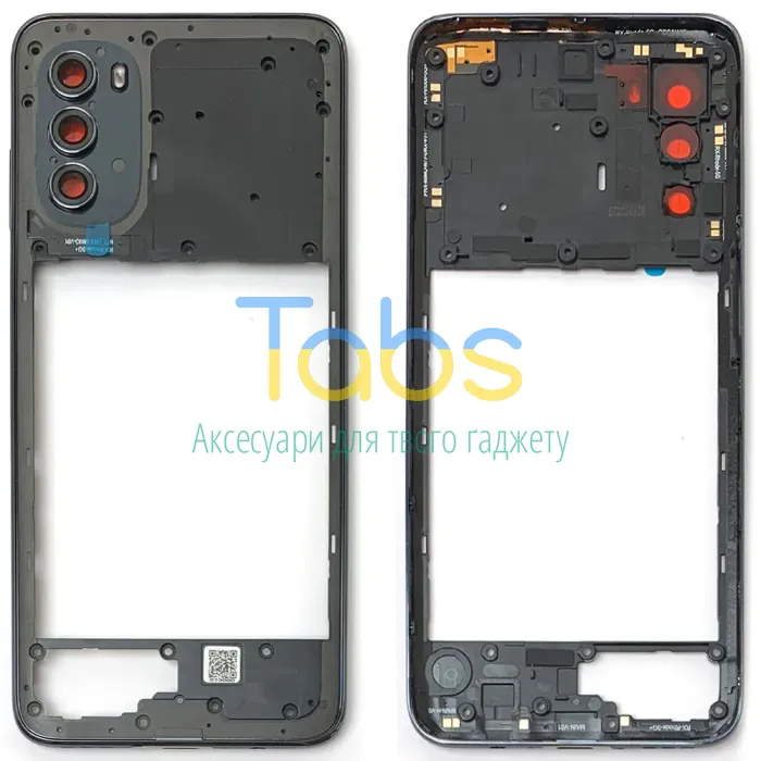 Рамка корпусу Motorola Moto G82 (сіра зі склом камери) Original Quality - изображение 1