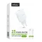 Мережевий зарядний пристрій (адаптер) 2в1 WALKER WH-64 PD_25W + Data Cable Type-C to Lightning white