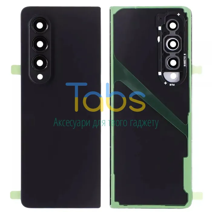 Задня кришка для Samsung Galaxy Z Fold 4 5G F936B (чорна зі склом камери) Original Quality - зображення 2