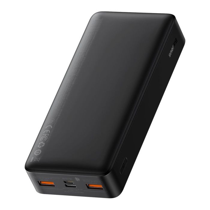 Універсальна Мобільна Батарея Power Bank Baseus Bipow 20W 20000 mAh Cable USB to Micro 25cm (PPBD050501) Колір Чорний, 01