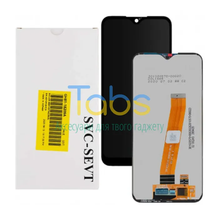Дисплей для Samsung Galaxy A01 A015, M01 M015 з тачскріном (вузький роз'єм оригінал OEM SP) - зображення 1