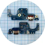 Шлейф Motorola Moto G24 XT2423-1, Moto G24 Power з роз'ємом зарядки та мікрофоном - нижня плата High Quality