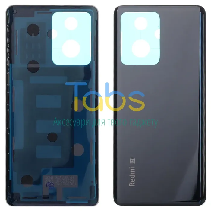 Задня кришка для Xiaomi Redmi Note 12 Pro+ 5G (чорна Original New) - зображення 1
