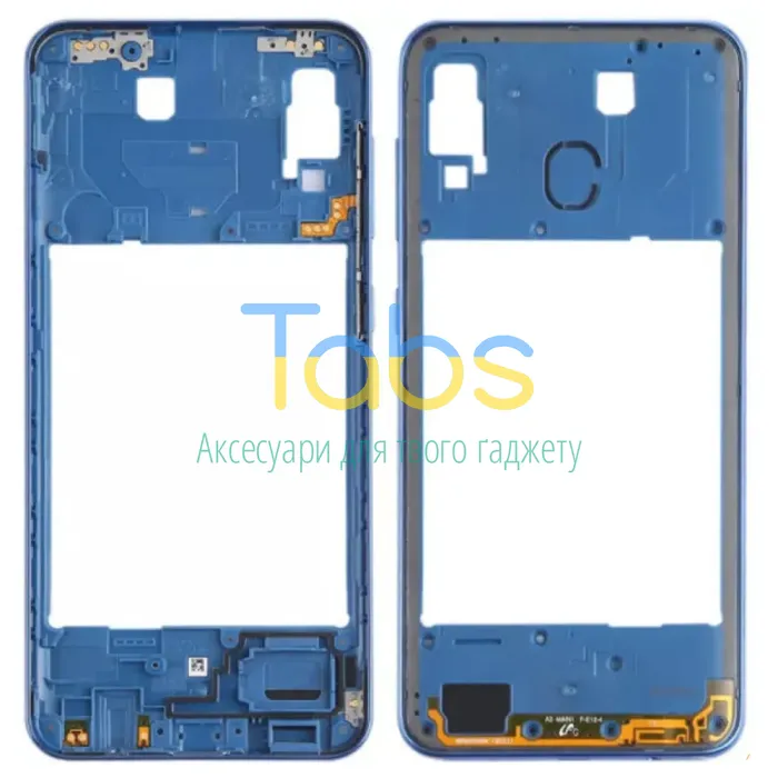 Рамка корпусу Samsung Galaxy A30 2019 A305F (синя) - зображення 1