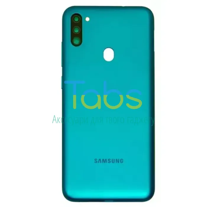 Задня кришка для Samsung Galaxy M11 M115F (синій  зі склом камери) Original Quality - зображення 2