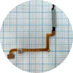 Шлейф Xiaomi Redmi 13C, Poco C65 з кнопкою включення та сканером відбитка пальця (блакитний) Original Quality