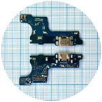 Шлейф Samsung Galaxy A01 A015F, M01 M015F з роз'ємом зарядки та мікрофоном Оригінал Китай - нижня плата
