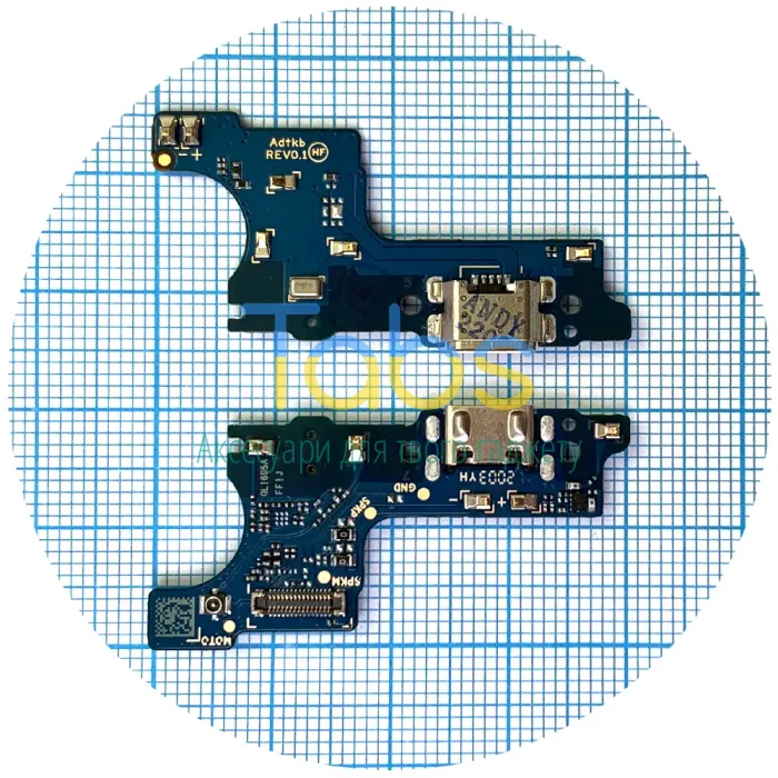 Шлейф Samsung Galaxy A01 A015F, M01 M015F з роз'ємом зарядки та мікрофоном Оригінал Китай - нижня плата - зображення 1
