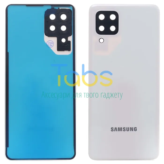 Задня кришка для Samsung Galaxy M32 M325 (біла зі склом камери) Original Quality - зображення 1