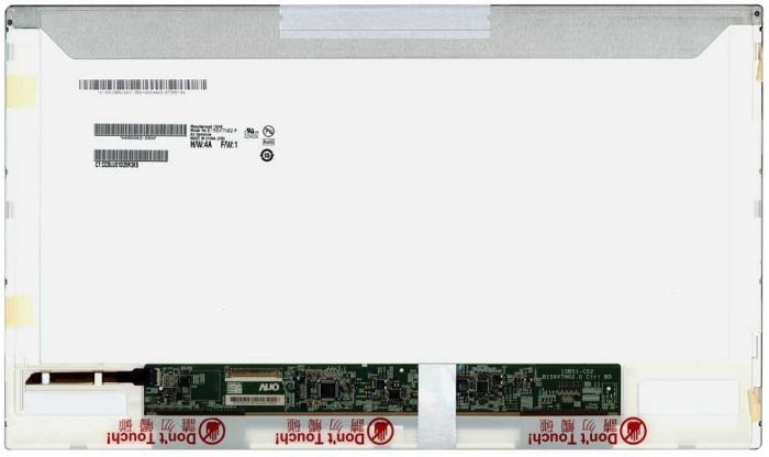 Матриця для ноутбука 15,6", Normal (стандарт), 40 pin (знизу зліва), 1366x768, Світлодіодна (LED), без кріплень, глянсова, AU Optronics (AUO), B156XTN02.0