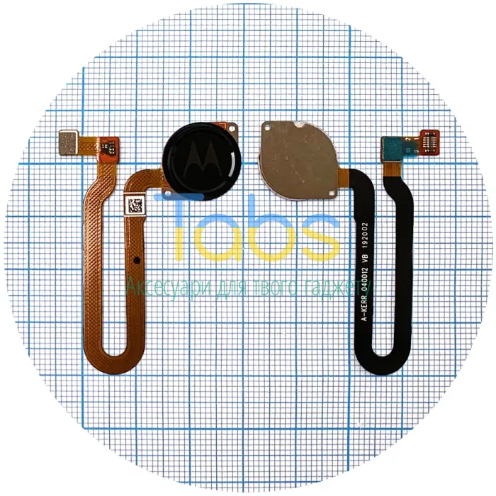 Шлейф Motorola XT1970 One Vision, XT2013 One Action зі сканером відбитка пальця (чорний) Original Quality - зображення 1