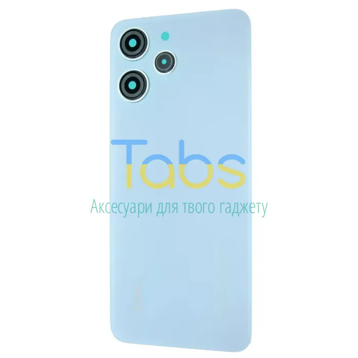 Задня кришка для Xiaomi Redmi 12 (блакитна зі склом камери) Original Quality - зображення 2